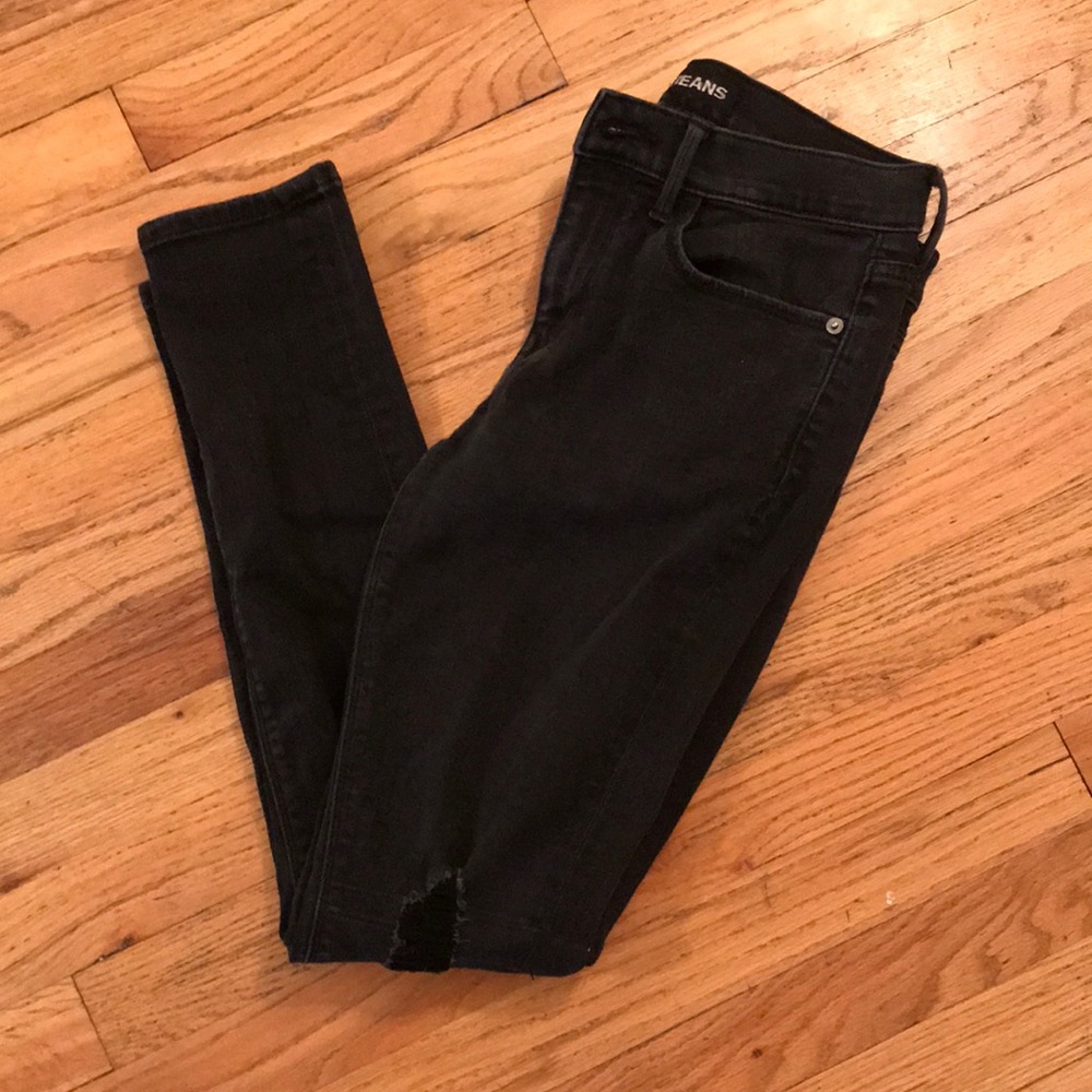 Great condition black Express jeans